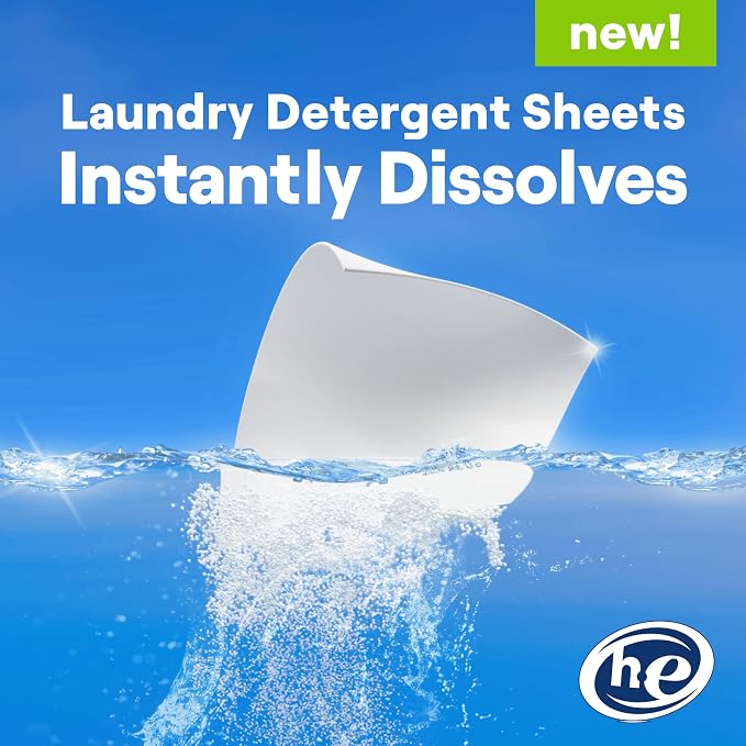 Seventh Generation Laundry Detergent Sheets 32ct Free & Clear Removes Tough - Image 4