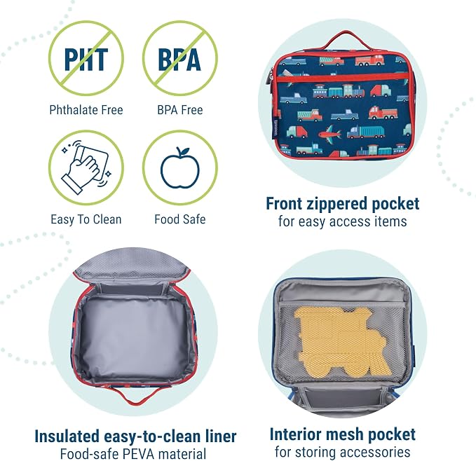 Wildkin Kids Insulated Lunch Box – Durable and Reusable - Image 4