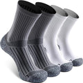 Elite Cushioned Compression Mid-crew Socks 4-Pack by Sitoisbe