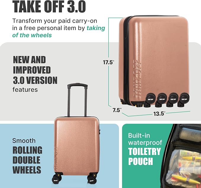 Take OFF Luggage Personal Item 3.0 – 18x14x8 Underseat Carry On - Image 2
