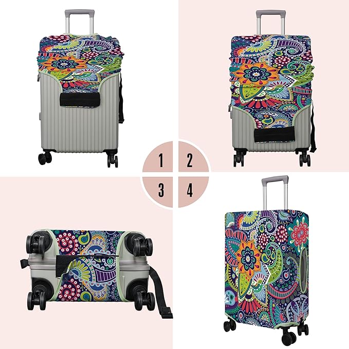 Travel Luggage Cover Suitcase Protector Fits 18-32 Inch Wheel Covers - Image 3