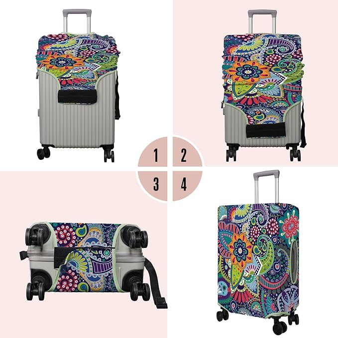 Travel Luggage Cover Suitcase Protector Fits 18-32 Inch Wheel Covers - Image 3