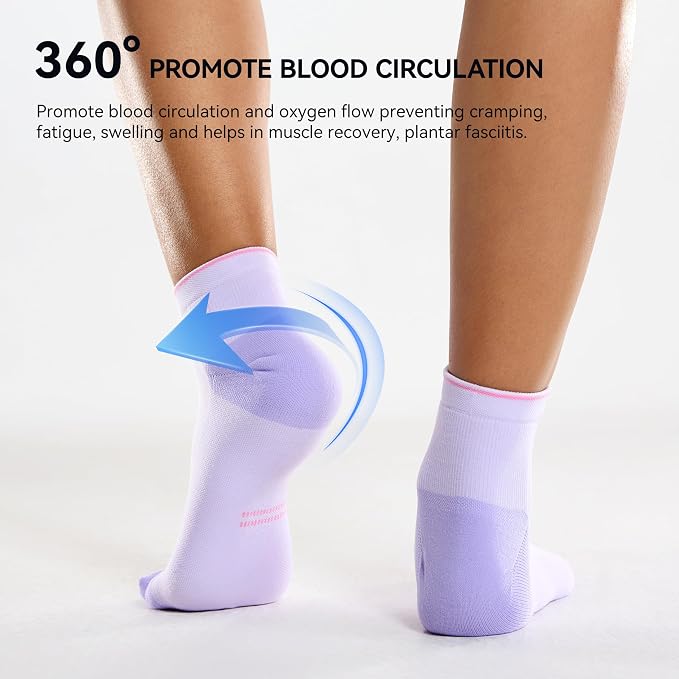CS CELERSPORT 2/5 Pairs Ankle Compression Socks - Image 5