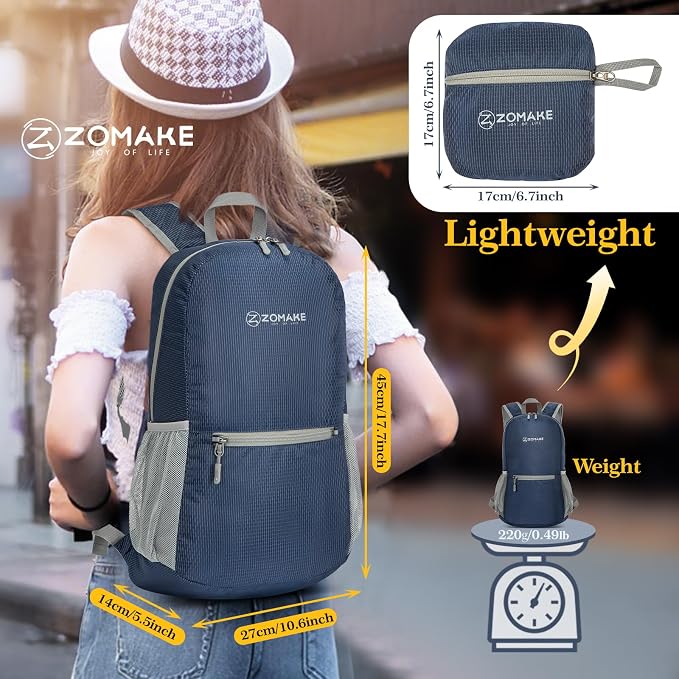 ZOMAKE Ultra Lightweight Hiking Backpack 20L - Image 2