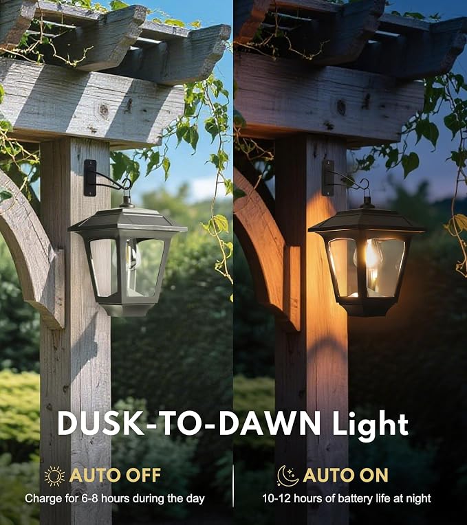 PASAMIC 2 Pack Solar Wall Lights - Image 3