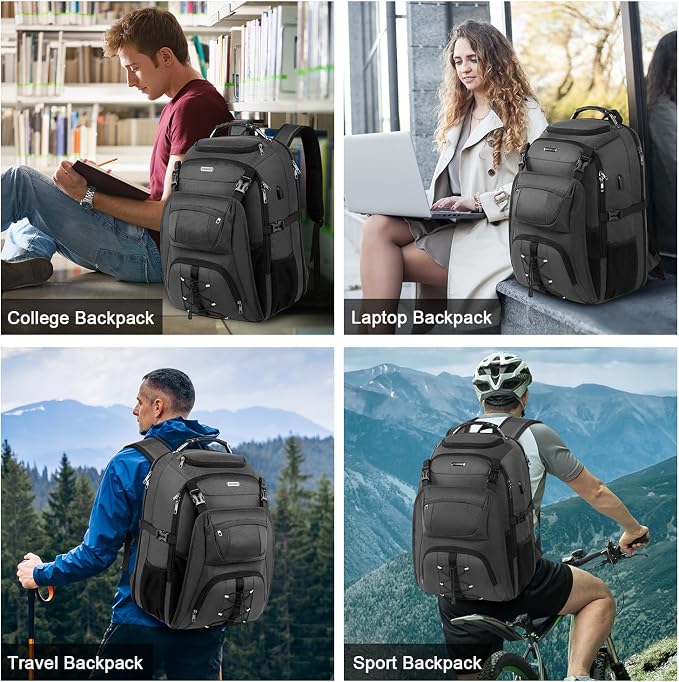 TSA Friendly Travel Laptop Backpack 18.4 inch XXXL Gaming Backpack - Image 5