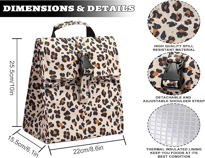 Insulated Foldable Lunch Bag- Lightweight Portable - Image 3