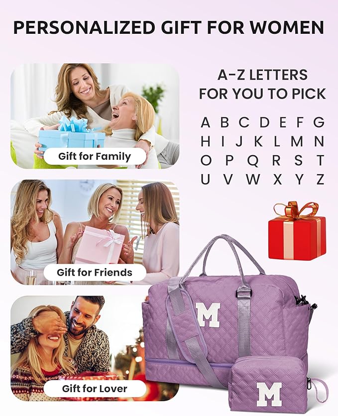 Women's Personalized Monogram Overnight Weekender - Image 2