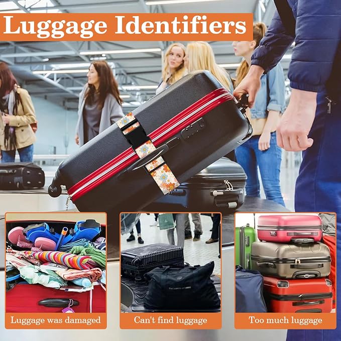 Daisy Luggage Straps for Suitcases TSA Approved, Luggage Identifiers for - Image 6