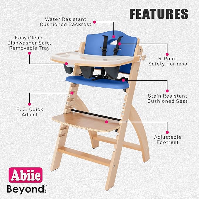 Abiie Beyond Junior Wooden High Chair - Image 2