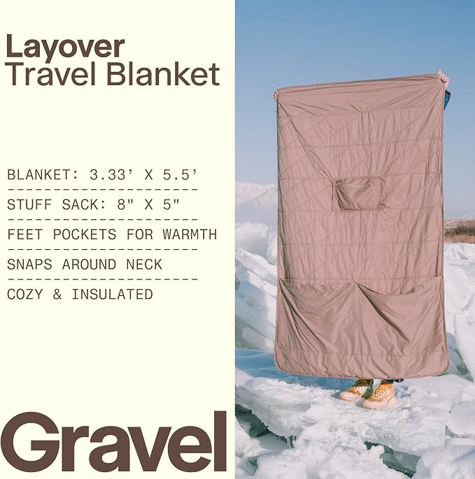 Gravel Layover Blanket – Compact, Down Alternative, Designed in USA - Image 2