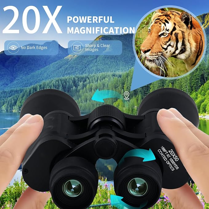 20X50 Binoculars for Adults High Powered- Large View - Image 3
