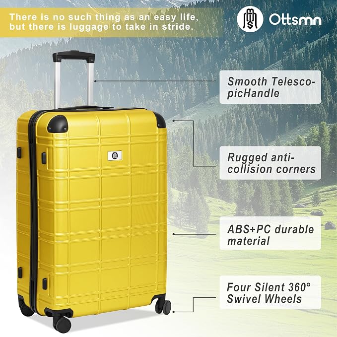 Luggage Sets 4 Piece, ABS PC Lightweight Suitcases - Image 4