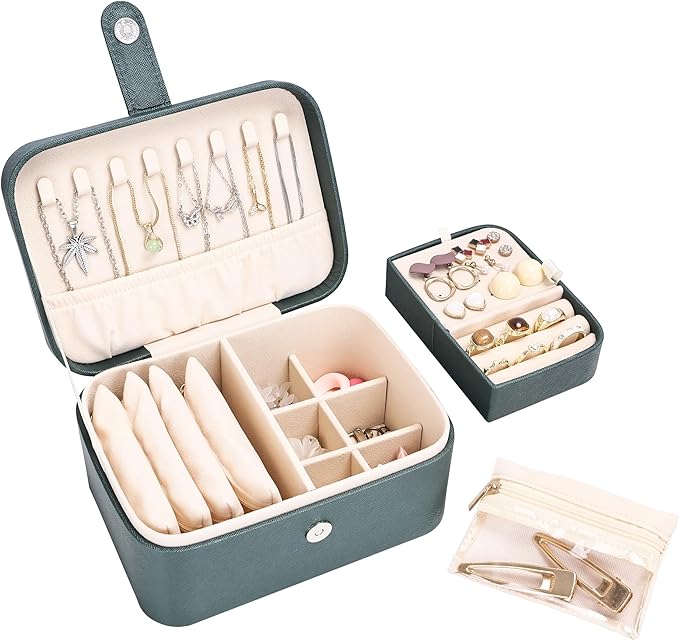 2 Layer Large Jewelry Travel Case by Unknown