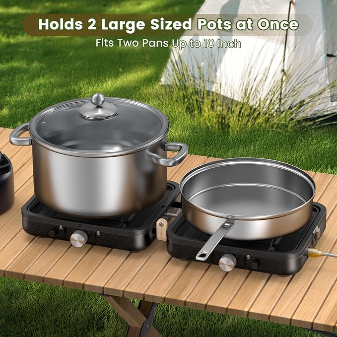 OGERY 2-Burner Foldable Camping Stove - Image 3