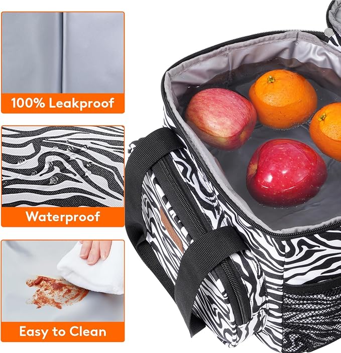 Lifewit Medium Lunch Bag Insulated Lunch Box Soft Cooler Cooling Tote - Image 4