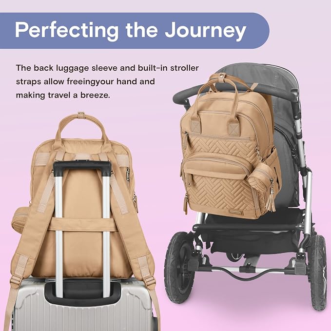 iniuniu Diaper Bag Backpack, 4 in 1 kit Large Unisex Baby Bags - Image 8
