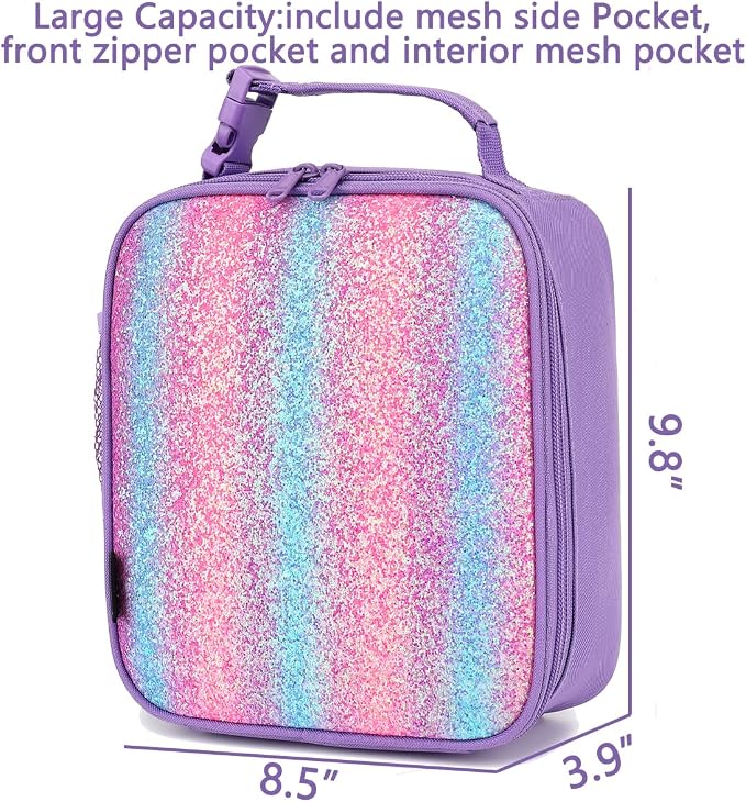 FlowFly Lunch box Insulated Soft Bag Mini Cooler Back to School Thermal Meal - Image 3
