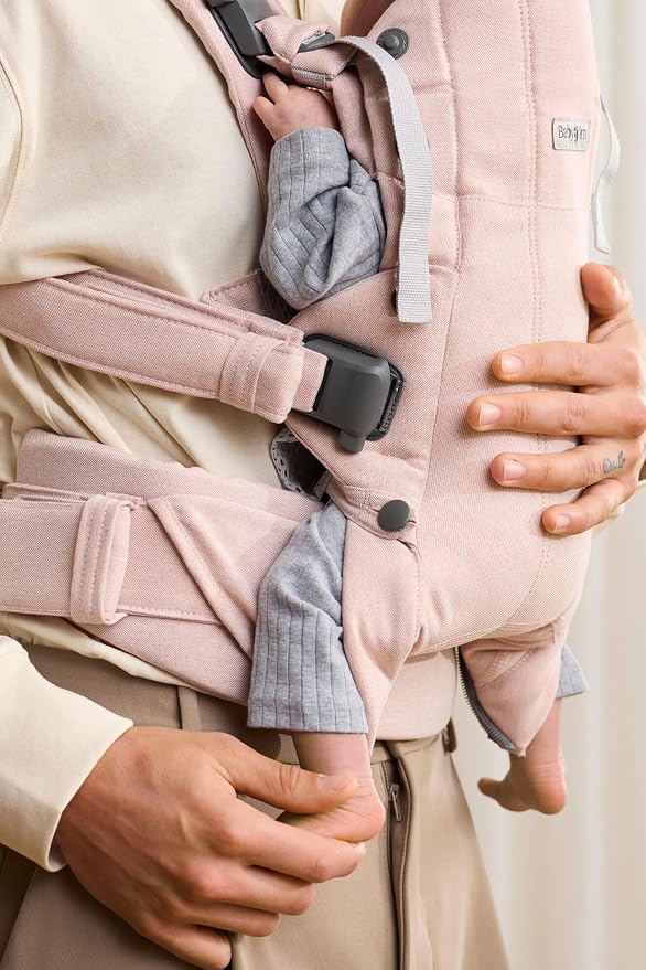 BabyBjörn Baby Carrier Harmony, Light Pink, Woven Mélange | 3-in-1 Ergonomic - Image 5