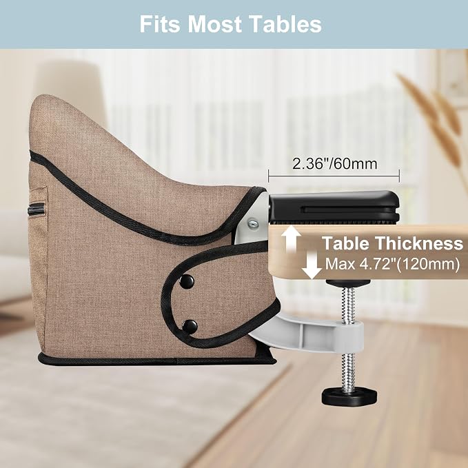 Clip-On High Chair with Removable Dining Tray - Image 2