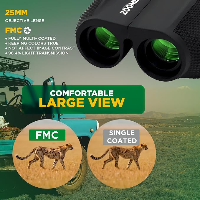 Compact Binoculars for Bird Watching 10x25, Binoculars for Kids and Adults - Image 5