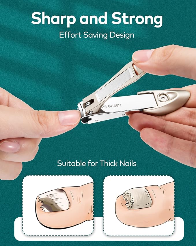 MR.GREEN Nail Clipper 3Pcs Set, Stainless Steel Manicure Pedicure Set - Image 6