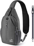 WATERFLY Crossbody Sling Backpack Sling Bag Travel Hiking Chest Bag Daypack by Waterfly