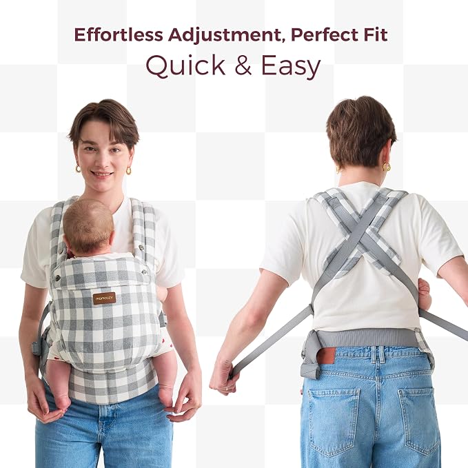 Momcozy Baby Carrier with Natural Cotton Linen, Built to Last, Ergonomic Design - Image 7