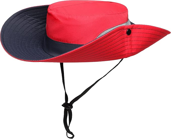 Womens Summer Sun Hat Beach Hat Wide Brim Outdoor UV Protection Hat Foldable - Image 5