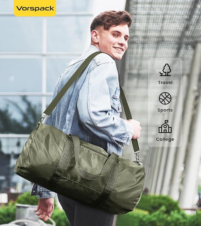 Vorspack Duffel Bag 20-24-28 Inches Foldable Gym Bag - Image 6