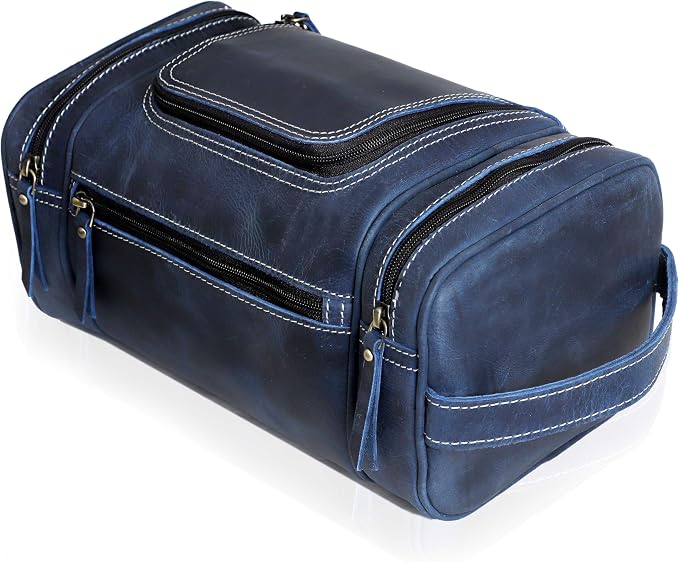 VC VINTAGE COUTURE Leather Toiletry Bag - Image 7