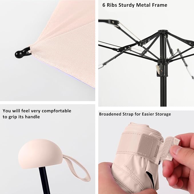 BAODINI Travel Mini Umbrella for Purse - Image 7