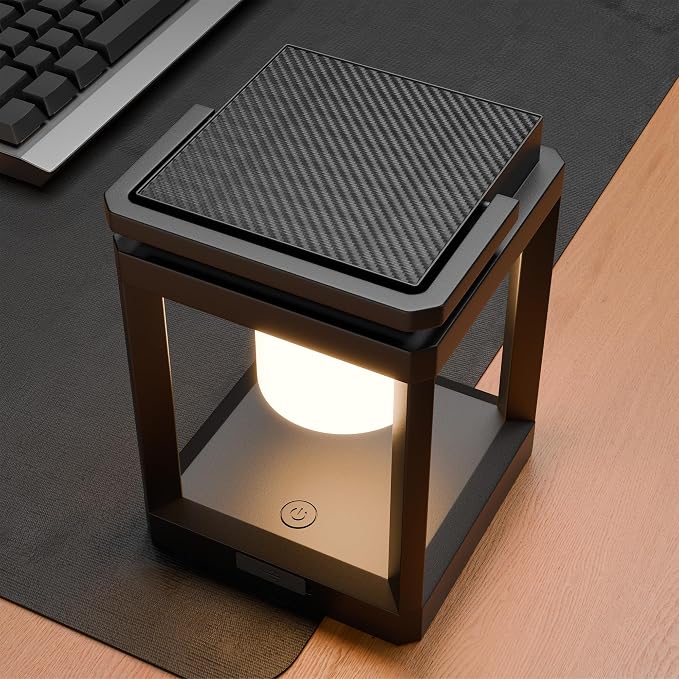 Outdoor Solar Table Lamp, 3-Level Brightness Warm LED Lantern, USB & Solar - Image 6