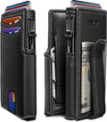 Men Wallet, with Money Clip Coins Pocket ID Window, Slim Front Pocket RFID by Miyozi