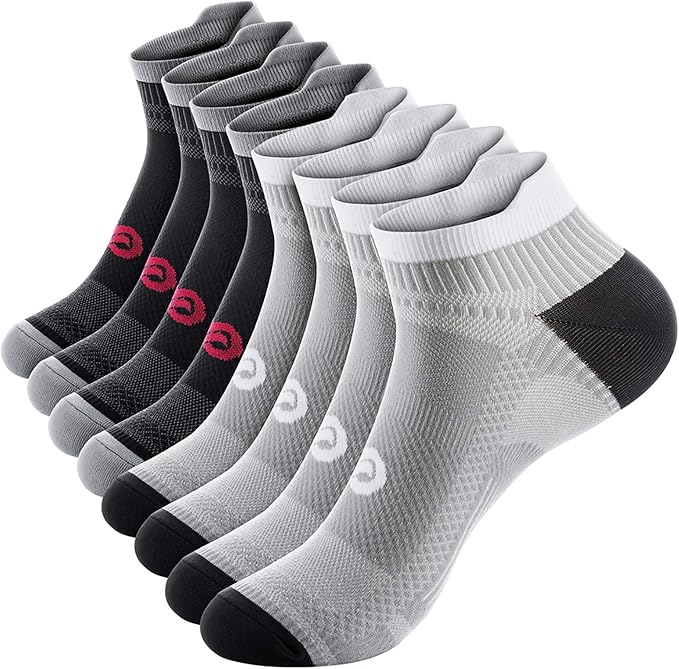PAPLUS Ankle Compression Sock for Men and Women 2/4/6 Pairs, Low Cut by PAPLUS