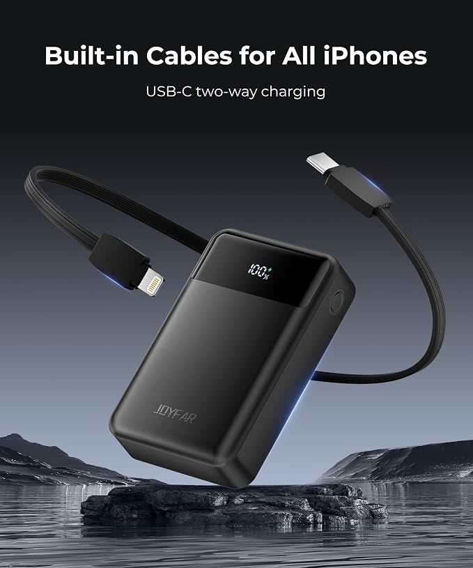 Portable-Charger-Power-Bank Travel Essentials Battery Pack USB C 30000mAh Built - Image 5