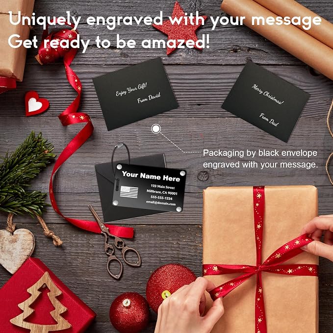 Personalized Luggage Tags: Custom Metal Luggage Tags - Image 6