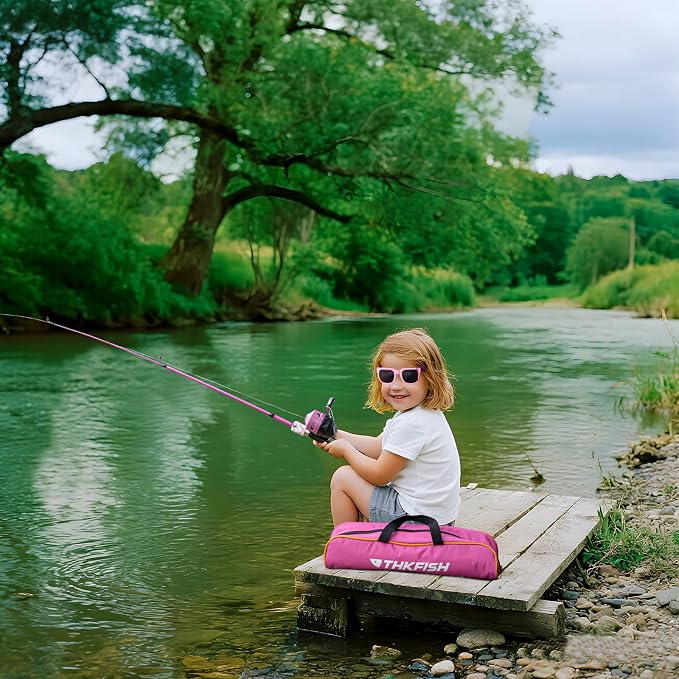 Kids Fishing Pole Set, Telescopic Fishing Rod Reel Combo Kids Starter Kit - Image 6