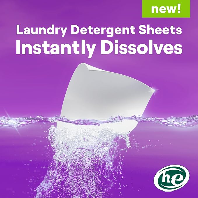 Seventh Generation Laundry Detergent Sheets, Fresh Lavender Scent, Removes - Image 4