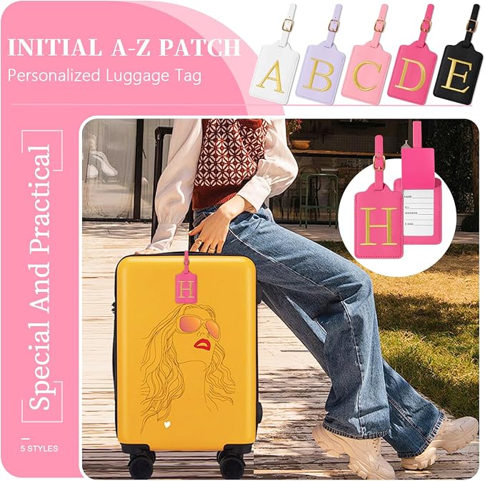 Personalized Initial Luggage Tags - Image 6
