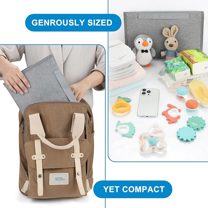 Accmor Portable Diaper Changing Pad, Waterproof Baby Changing Mat, Baby Diaper - Image 4