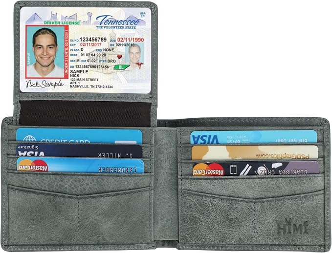 Wallet for Men-Genuine Leather RFID Blocking Bifold Stylish Wallet - Image 4