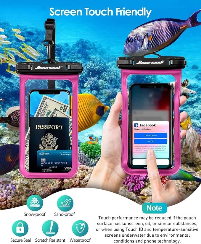 Hiearcool Waterproof Phone Pouch, Waterproof Phone Case - Image 6