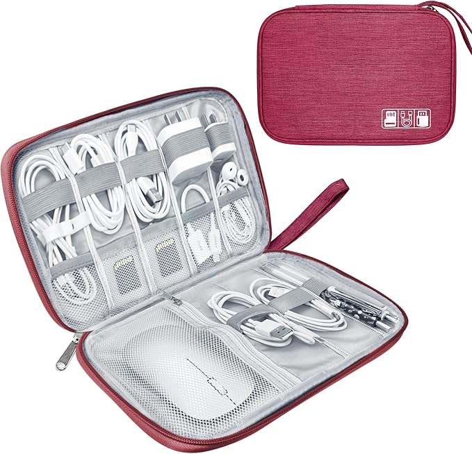 Electronics Travel Organizer, Portable Waterproof Electronic Travel Storage Bag by Lcsmaokin