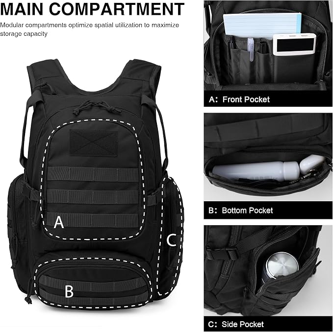 Mardingtop 25L Tactical Backpacks Molle Hiking daypacks - Image 4