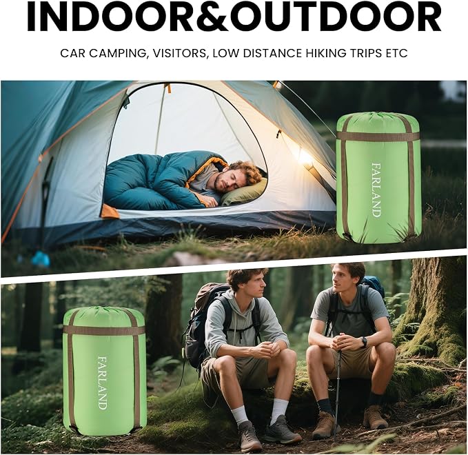 FARLAND Sleeping Bags 30℉ for Adults Teens Kids - Image 7