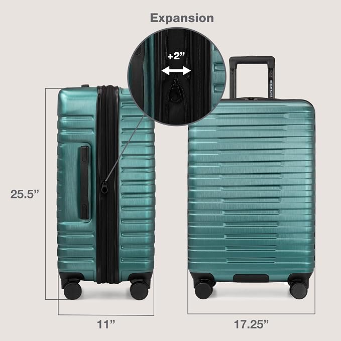 U.S. Traveler Boren Polycarbonate Hardside Rugged Travel Suitcase Luggage - Image 7