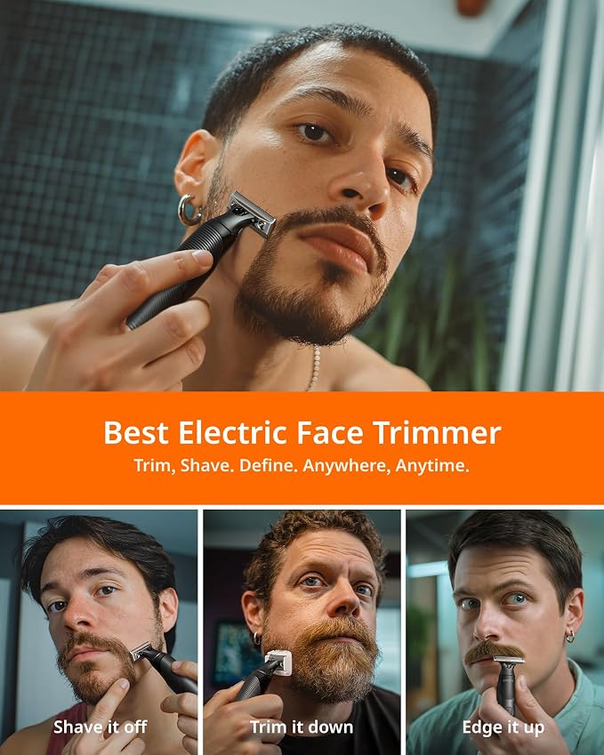 USB-C Fast Charging, Groin & Ball Hair Painless Electric Shaver, Travel Razors - Image 2