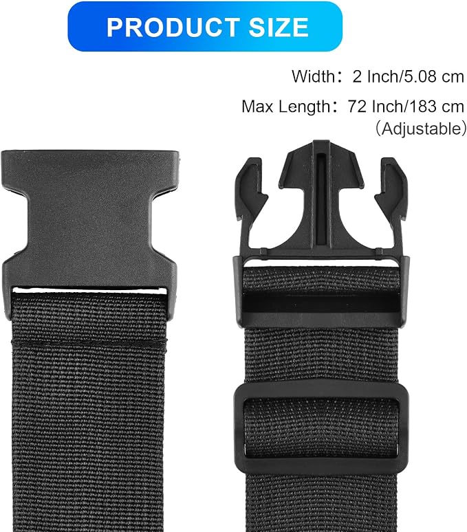 Luggage Straps for Suitcases, TSA Approved, Adjustable & Versatile, Sturdy - Image 4