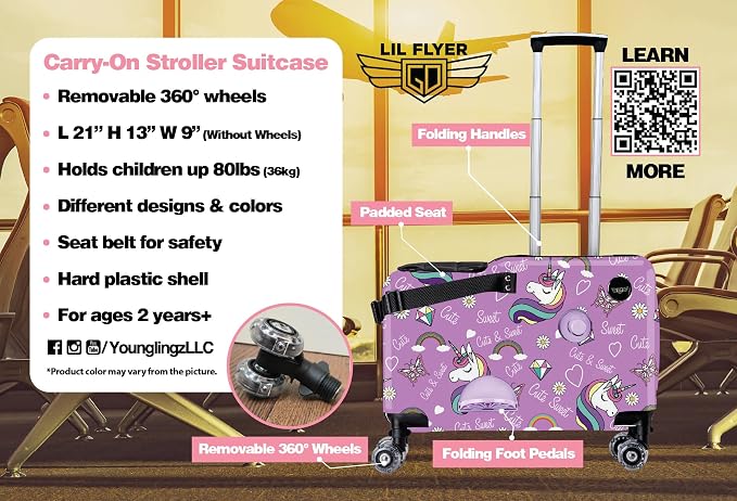 Younglingz LIL FLYER GO Version 2 Ride On Suitcase - Image 8